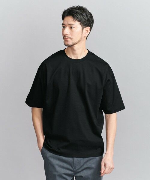 BEAUTY & YOUTH UNITED ARROWS/ビューティー&ユース ユナイテッドアローズ 【WEB限定 WARDROBE SMART】NORITAKE リラックス テーパード Tシャツ BLACK XL BEAUTY & YOUTH UNITED ARROWS/ビューティー&ユース ユナイテッドアローズ 【WEB限定 WARDROBE SMART】NORITAKE リラックス テーパード Tシャツ BLACK XL