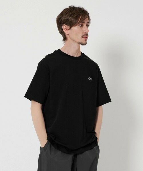 BEAUTY & YOUTH UNITED ARROWS/ビューティー&ユース ユナイテッドアローズ <LACOSTE> ワンポイント ロゴ Tシャツ BLACK L BEAUTY & YOUTH UNITED ARROWS/ビューティー&ユース ユナイテッドアローズ <LACOSTE> ワンポイント ロゴ Tシャツ BLACK L