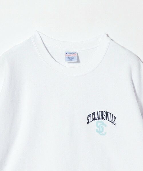 セール】 【別注】 ＜Champion＞ 9.4oz フロッキー プリント T