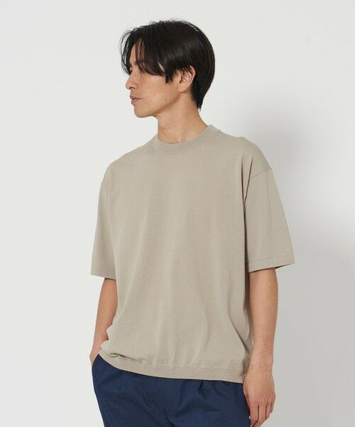 BEAUTY & YOUTH UNITED ARROWS/ビューティー&ユース ユナイテッドアローズ デオドラント ニットTシャツ -抗菌・防臭 ウォッシャブル- NATURAL M BEAUTY & YOUTH UNITED ARROWS/ビューティー&ユース ユナイテッドアローズ デオドラント ニットTシャツ -抗菌・防臭 ウォッシャブル- NATURAL M