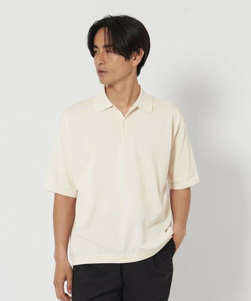 BEAUTY & YOUTH UNITED ARROWS/ビューティー&ユース ユナイテッドアローズ デオドラント ショートスリーブ ニットポロ -抗菌・防臭 ウォッシャブル- OFF WHITE XL BEAUTY & YOUTH UNITED ARROWS/ビューティー&ユース ユナイテッドアローズ デオドラント ショートスリーブ ニットポロ -抗菌・防臭 ウォッシャブル- OFF WHITE XL