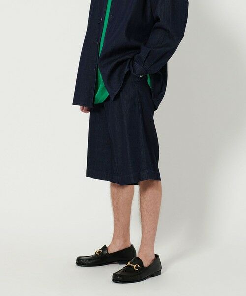 BEAUTY & YOUTH UNITED ARROWS/ビューティー&ユース ユナイテッドアローズ 7.5オンス サテン デニム ワイド ショーツ NAVY XL BEAUTY & YOUTH UNITED ARROWS/ビューティー&ユース ユナイテッドアローズ 7.5オンス サテン デニム ワイド ショーツ NAVY XL
