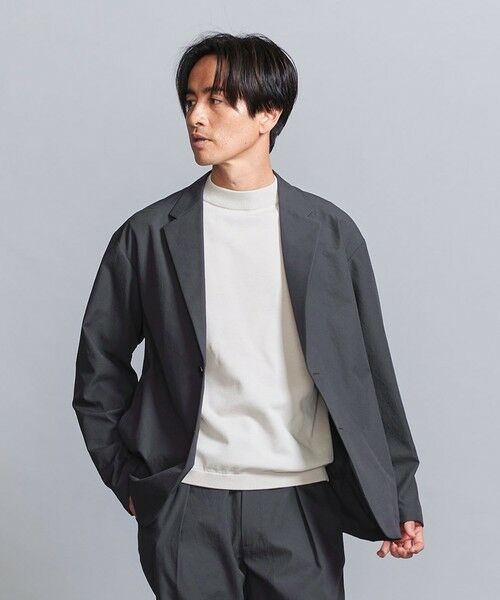 ユナイテッドアローズ　東レ　テーラードジャケット 無地 グレー M位 洗濯済 BEAUTY＆YOUTH UNITED ARROWS ジャケット テーラードジャケット