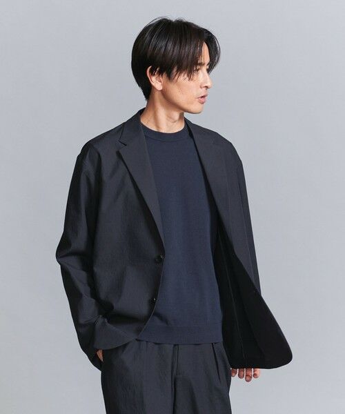 BEAUTY & YOUTH UNITED ARROWS/ビューティー&ユース ユナイテッドアローズ KOMATSU PACK 2ボタン リラックスシルエット ジャケット -セットアップ対応 撥水機能- NAVY M BEAUTY & YOUTH UNITED ARROWS/ビューティー&ユース ユナイテッドアローズ KOMATSU PACK 2ボタン リラックスシルエット ジャケット -セットアップ対応 撥水機能- NAVY M