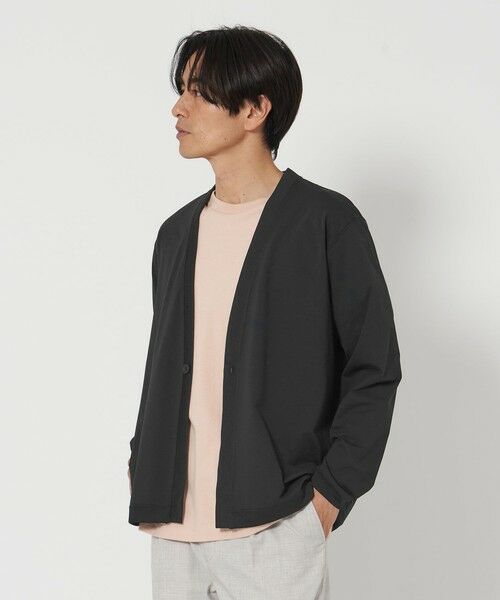 BEAUTY & YOUTH UNITED ARROWS/ビューティー&ユース ユナイテッドアローズ マルチ ファンクション 1ボタン カーディガン‐吸水速乾 UVカット‐ BLACK M BEAUTY & YOUTH UNITED ARROWS/ビューティー&ユース ユナイテッドアローズ マルチ ファンクション 1ボタン カーディガン‐吸水速乾 UVカット‐ BLACK M