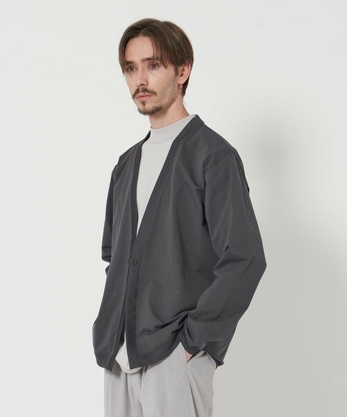 BEAUTY & YOUTH UNITED ARROWS/ビューティー&ユース ユナイテッドアローズ マルチ ファンクション 1ボタン カーディガン‐吸水速乾 UVカット‐ MD. GRAY L BEAUTY & YOUTH UNITED ARROWS/ビューティー&ユース ユナイテッドアローズ マルチ ファンクション 1ボタン カーディガン‐吸水速乾 UVカット‐ MD. GRAY L