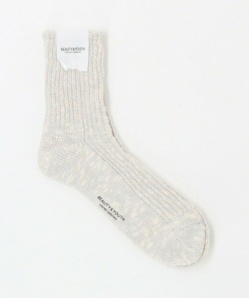 BEAUTY & YOUTH UNITED ARROWS/ビューティー&ユース ユナイテッドアローズ ビッグ スラブ ソックス LT. GRAY FREE BEAUTY & YOUTH UNITED ARROWS/ビューティー&ユース ユナイテッドアローズ ビッグ スラブ ソックス LT. GRAY FREE