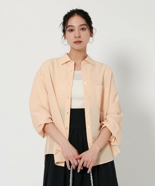BEAUTY & YOUTH UNITED ARROWS/ビューティー&ユース ユナイテッドアローズ シアー バックタック シャツ SHERBET FREE BEAUTY & YOUTH UNITED ARROWS/ビューティー&ユース ユナイテッドアローズ シアー バックタック シャツ SHERBET FREE