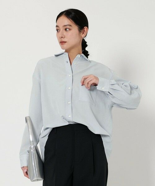 BEAUTY & YOUTH UNITED ARROWS/ビューティー&ユース ユナイテッドアローズ シアー バックタック シャツ LT. BLUE FREE BEAUTY & YOUTH UNITED ARROWS/ビューティー&ユース ユナイテッドアローズ シアー バックタック シャツ LT. BLUE FREE