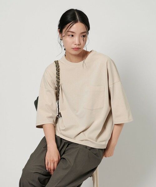 BEAUTY&YOUTH UNITED ARROWS / ビューティー&ユース ユナイテッドアローズ カットソー | ドルマンスリーブ ポケット Tシャツ -接触冷感- | 詳細10