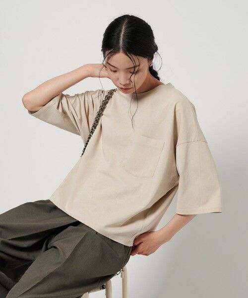 BEAUTY&YOUTH UNITED ARROWS / ビューティー&ユース ユナイテッドアローズ カットソー | ドルマンスリーブ ポケット Tシャツ -接触冷感- | 詳細11