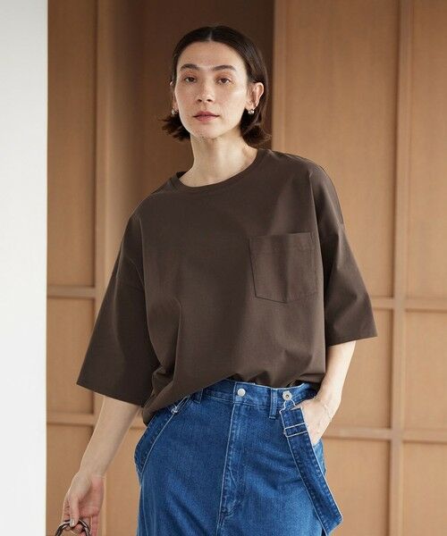 BEAUTY&YOUTH UNITED ARROWS / ビューティー&ユース ユナイテッドアローズ カットソー | ドルマンスリーブ ポケット Tシャツ -接触冷感- | 詳細14