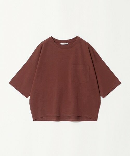 BEAUTY&YOUTH UNITED ARROWS / ビューティー&ユース ユナイテッドアローズ カットソー | ドルマンスリーブ ポケット Tシャツ 接触冷感(WINE)