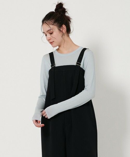 BEAUTY & YOUTH UNITED ARROWS/ビューティー&ユース ユナイテッドアローズ セルロースブレンド クルーネック カットソー LT. BLUE FREE BEAUTY & YOUTH UNITED ARROWS/ビューティー&ユース ユナイテッドアローズ セルロースブレンド クルーネック カットソー LT. BLUE FREE