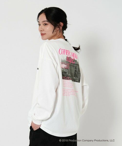 【美品/希少カラー】Off-White アローロゴ ロングスリーブTシャツ 長袖 BEAUTY&YOUTH UNITED ARROWS - 【WHITE】【別注】<s/e/o>ロゴ