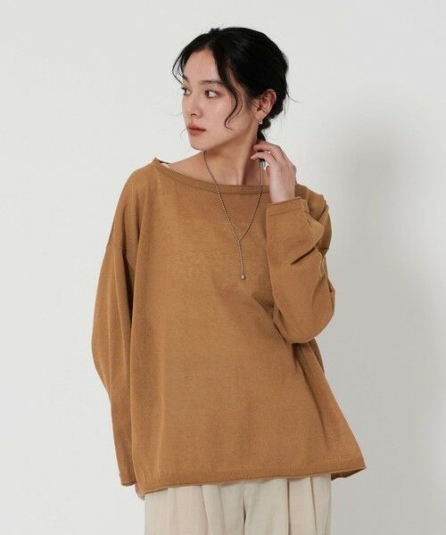 BEAUTY & YOUTH UNITED ARROWS/ビューティー&ユース ユナイテッドアローズ シアー ルーズ ニット -ウォッシャブル- BEIGE FREE BEAUTY & YOUTH UNITED ARROWS/ビューティー&ユース ユナイテッドアローズ シアー ルーズ ニット -ウォッシャブル- BEIGE FREE
