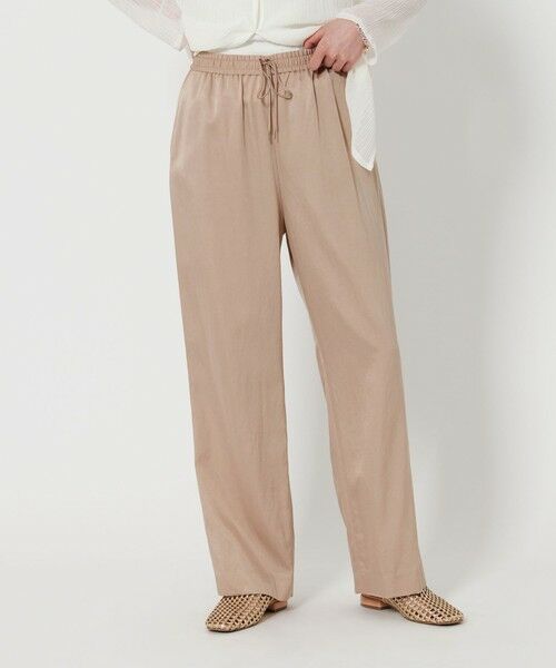 BEAUTY & YOUTH UNITED ARROWS/ビューティー&ユース ユナイテッドアローズ サテンドロースト ワイド パンツ 2 BEIGE M BEAUTY & YOUTH UNITED ARROWS/ビューティー&ユース ユナイテッドアローズ サテンドロースト ワイド パンツ 2 BEIGE M