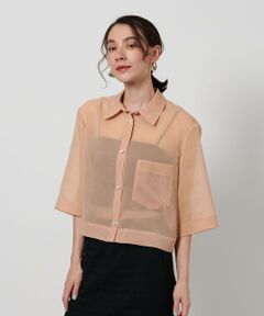 BEAUTY&YOUTH UNITED ARROWS / ビューティー&ユース ユナイテッドアローズ シャツ・ブラウス | ポリエステル オーガンジー シャツ -ウォッシャブル-