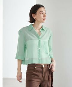 BEAUTY&YOUTH UNITED ARROWS / ビューティー&ユース ユナイテッドアローズ シャツ・ブラウス | ポリエステル オーガンジー シャツ ウォッシャブル