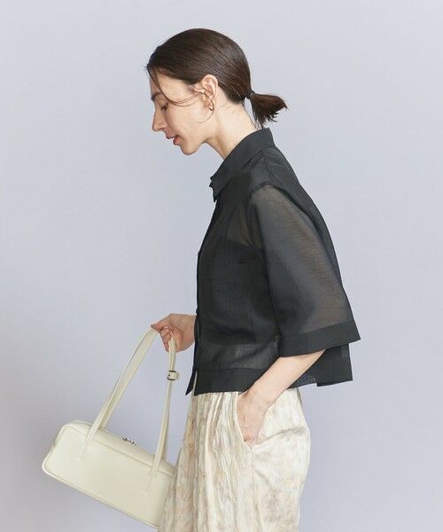 BEAUTY&YOUTH UNITED ARROWS / ビューティー&ユース ユナイテッドアローズ シャツ・ブラウス | ポリエステル オーガンジー シャツ ウォッシャブル | 詳細11