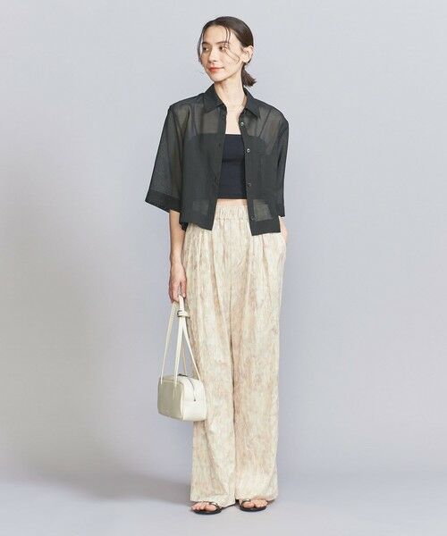 BEAUTY&YOUTH UNITED ARROWS / ビューティー&ユース ユナイテッドアローズ シャツ・ブラウス | ポリエステル オーガンジー シャツ ウォッシャブル | 詳細12