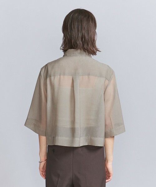 BEAUTY&YOUTH UNITED ARROWS / ビューティー&ユース ユナイテッドアローズ シャツ・ブラウス | ポリエステル オーガンジー シャツ -ウォッシャブル- | 詳細19