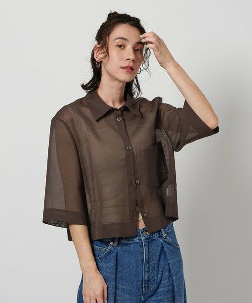 BEAUTY&YOUTH UNITED ARROWS / ビューティー&ユース ユナイテッドアローズ シャツ・ブラウス | ポリエステル オーガンジー シャツ ウォッシャブル | 詳細17