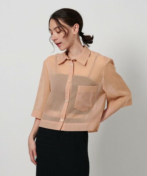 BEAUTY&YOUTH UNITED ARROWS / ビューティー&ユース ユナイテッドアローズ シャツ・ブラウス | ポリエステル オーガンジー シャツ -ウォッシャブル- | 詳細24