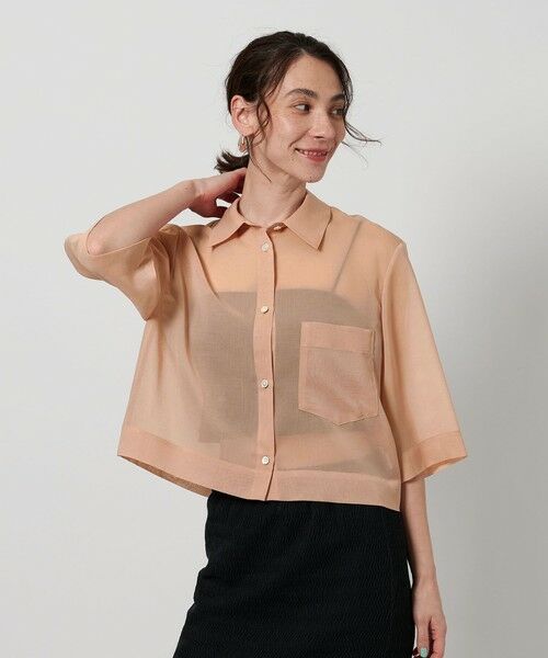 BEAUTY&YOUTH UNITED ARROWS / ビューティー&ユース ユナイテッドアローズ シャツ・ブラウス | ポリエステル オーガンジー シャツ ウォッシャブル | 詳細21