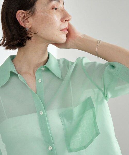 BEAUTY&YOUTH UNITED ARROWS / ビューティー&ユース ユナイテッドアローズ シャツ・ブラウス | ポリエステル オーガンジー シャツ ウォッシャブル | 詳細25