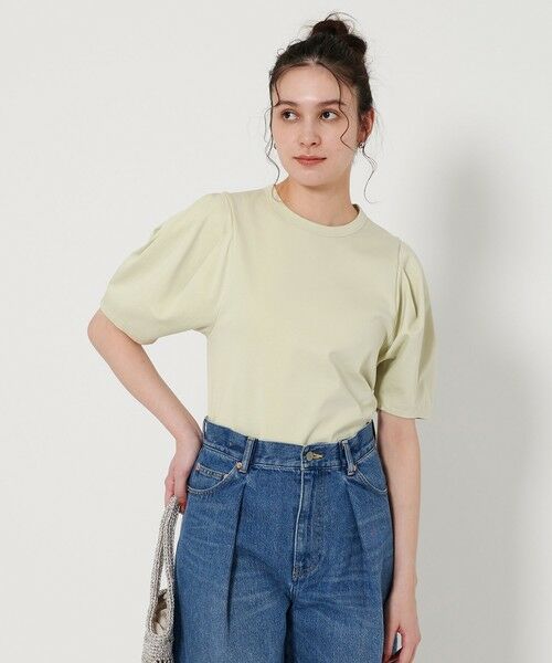 BEAUTY & YOUTH UNITED ARROWS/ビューティー&ユース ユナイテッドアローズ コットン タックスリーブ トップス LIME FREE BEAUTY & YOUTH UNITED ARROWS/ビューティー&ユース ユナイテッドアローズ コットン タックスリーブ トップス LIME FREE