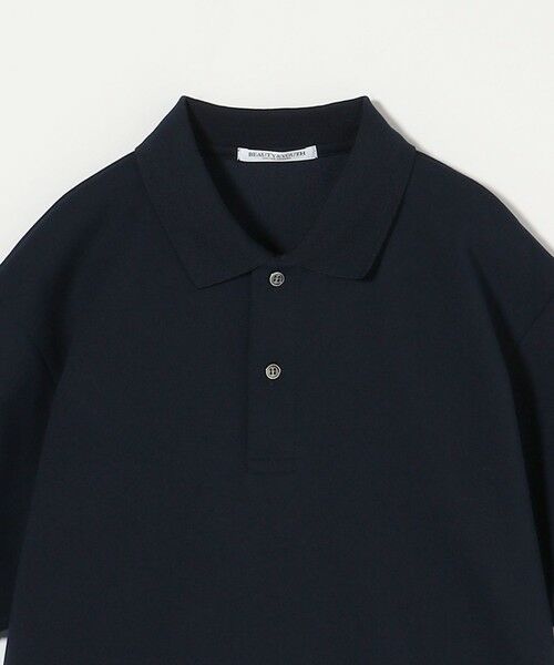ユナイテッドアローズ　コットンポリエステルブレンド コンパクト ポロシャツ BEAUTY&YOUTH UNITED ARROWS｜コットンポリエステルブレンド