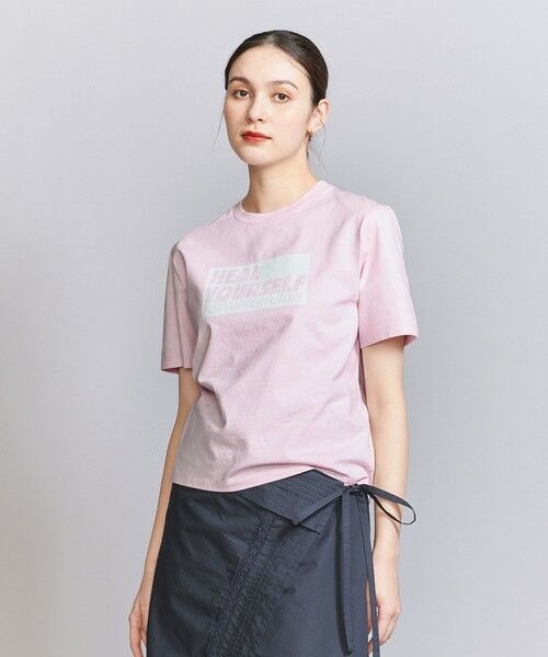 「BEAUTY&YOUTH UNITED ARROWS」 半袖Tシャツ FREE オフホワイト レディース BEAUTY＆YOUTH UNITED ARROWS 「BEAUTY&YOUTH ARROWS」 半袖T
