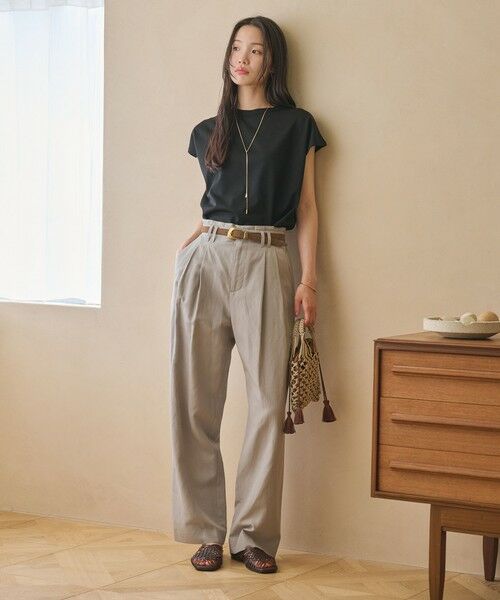 BEAUTY&YOUTH UNITED ARROWS / ビューティー&ユース ユナイテッドアローズ カットソー | クルーネック フレンチスリーブ カットソー | 詳細12