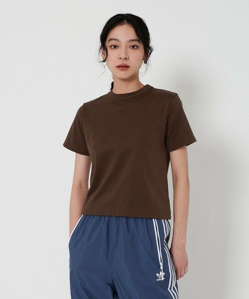 BEAUTY & YOUTH UNITED ARROWS/ビューティー&ユース ユナイテッドアローズ オーガニックコットン Tシャツ DK. BROWN FREE BEAUTY & YOUTH UNITED ARROWS/ビューティー&ユース ユナイテッドアローズ オーガニックコットン Tシャツ DK. BROWN FREE