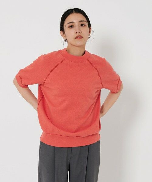 BEAUTY & YOUTH UNITED ARROWS/ビューティー&ユース ユナイテッドアローズ コットン ラグランショートスリーブ スウェットプルオーバー ORANGE FREE BEAUTY & YOUTH UNITED ARROWS/ビューティー&ユース ユナイテッドアローズ コットン ラグランショートスリーブ スウェットプルオーバー ORANGE FREE