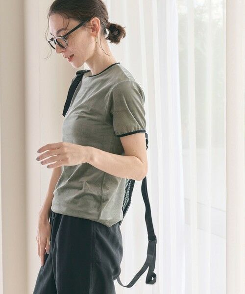 「UNITED ARROWS」 半袖Tシャツ FREE ベージュ レディース セール】 コットンポリエステル クロップド Tシャツ （Tシャツ