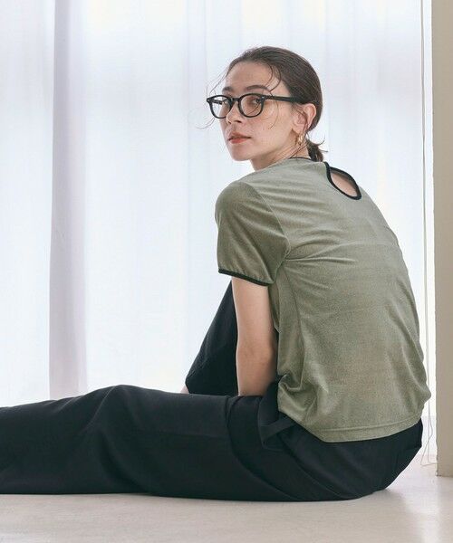 新品　BEAUTY&YOUTH シアーベロア リンガー Tシャツ BEAUTY&YOUTH UNITED ARROWS｜シアーベロア リンガー Tシャツ