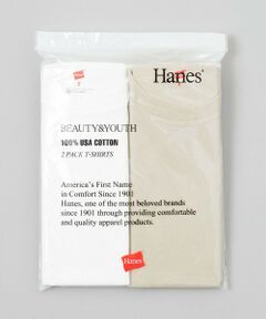 BEAUTY&YOUTH UNITED ARROWS / ビューティー&ユース ユナイテッドアローズ カットソー | 【別注】＜Hanes＞2パック Tシャツ