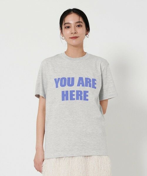 BEAUTY & YOUTH UNITED ARROWS/ビューティー&ユース ユナイテッドアローズ <WORN FREE>プリント Tシャツ/LT. GRAY LT. GRAY S BEAUTY & YOUTH UNITED ARROWS/ビューティー&ユース ユナイテッドアローズ <WORN FREE>プリント Tシャツ/LT. GRAY LT. GRAY S