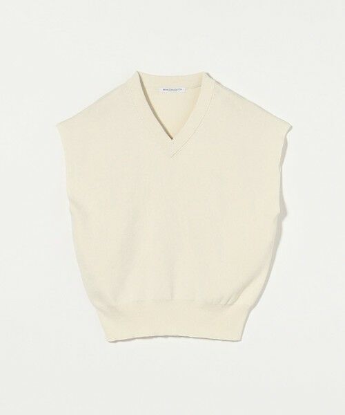 UNITED ARROWS フレアスリーブニット ホワイト UNITED ARROWS（ユナイテッドアローズ）の「ジャカードコンビ