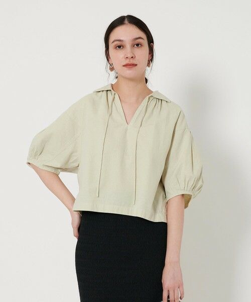 BEAUTY&YOUTH UNITED ARROWS◆長袖ブラウス/--/コットン/BLK/無地/1521-162-1498// BEAUTY＆YOUTH UNITED ARROWS ブラウス シャツ 「WEB限定