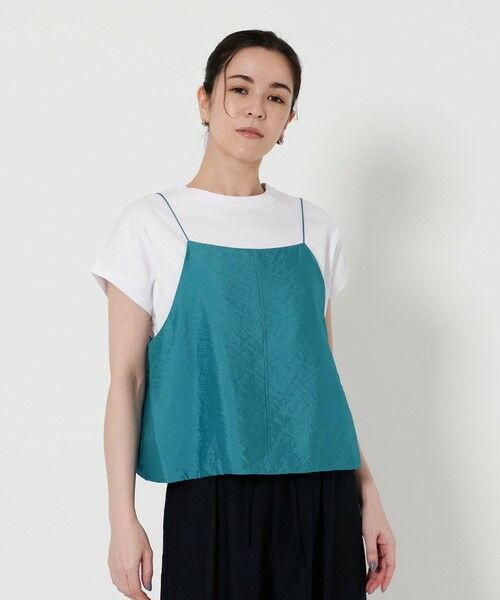 UNITED ARROWS beauty&youthガーリーキャミソール BEAUTY&YOUTH UNITED ARROWS｜レーヨンナイロン シアー