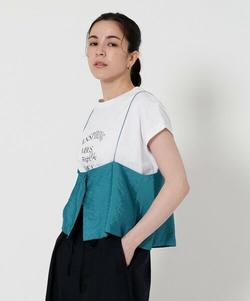 BEAUTY & YOUTH UNITED ARROWS/ビューティー&ユース ユナイテッドアローズ レーヨンナイロン シアー キャミソール -2WAY- TURQUOISE FREE BEAUTY & YOUTH UNITED ARROWS/ビューティー&ユース ユナイテッドアローズ レーヨンナイロン シアー キャミソール -2WAY- TURQUOISE FREE