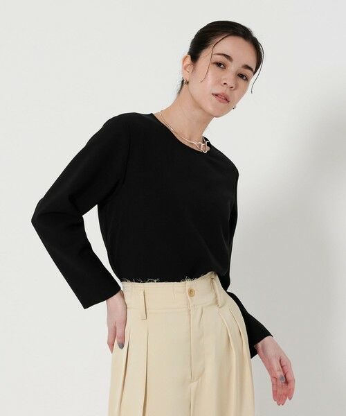 BEAUTY&YOUTH UNITED ARROWS / ビューティー&ユース ユナイテッドアローズ シャツ・ブラウス | ダブルクロス クルーネック ブラウス | 詳細10