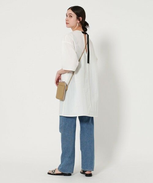 BEAUTY & YOUTH UNITED ARROWS/ビューティー&ユース ユナイテッドアローズ コットンナイロン バックベルト ミニワンピース WHITE FREE BEAUTY & YOUTH UNITED ARROWS/ビューティー&ユース ユナイテッドアローズ コットンナイロン バックベルト ミニワンピース WHITE FREE