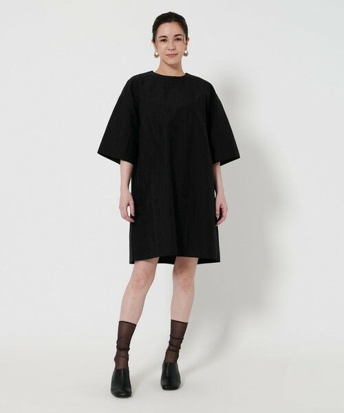 BEAUTY & YOUTH UNITED ARROWS/ビューティー&ユース ユナイテッドアローズ コットンナイロン バックベルト ミニワンピース BLACK FREE BEAUTY & YOUTH UNITED ARROWS/ビューティー&ユース ユナイテッドアローズ コットンナイロン バックベルト ミニワンピース BLACK FREE
