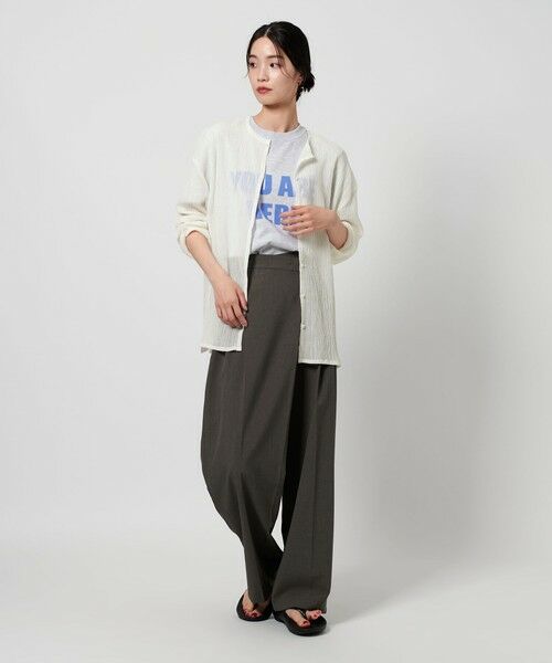 BEAUTY&YOUTH UNITED ARROWS / ビューティー&ユース ユナイテッドアローズ カーディガン・ボレロ | クレープ クルーネックカーディガン | 詳細7