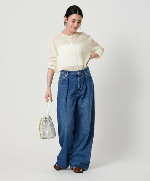 BEAUTY&YOUTH UNITED ARROWS / ビューティー&ユース ユナイテッドアローズ カーディガン・ボレロ | クレープ クルーネックカーディガン | 詳細6