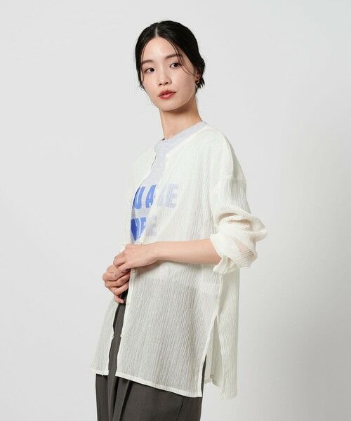 BEAUTY&YOUTH UNITED ARROWS / ビューティー&ユース ユナイテッドアローズ カーディガン・ボレロ | クレープ クルーネックカーディガン | 詳細2